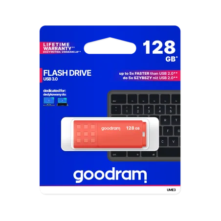Pendrive Goodram USB 3.2 128GB pomarańczowy