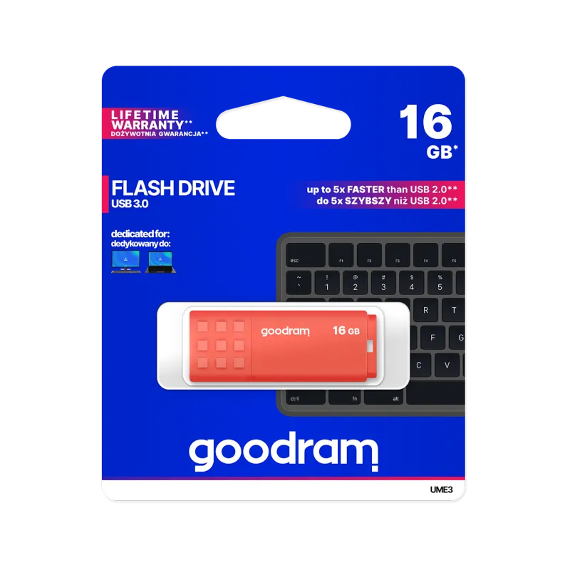 Pendrive Goodram USB 3.2 16GB pomarańczowy