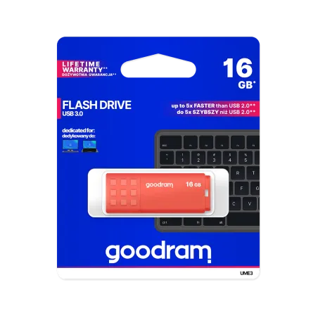 Pendrive Goodram USB 3.2 16GB pomarańczowy