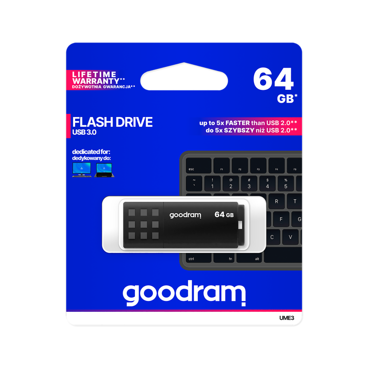 Pendrive Goodram USB 3.2 64GB czarny Pendrive Goodram USB 3.2 64GB czarny