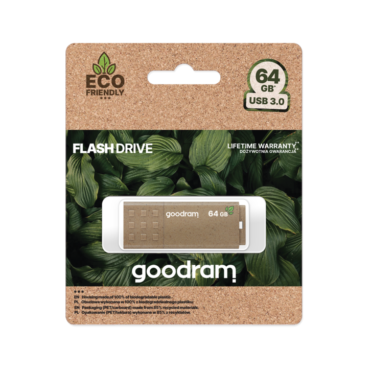 Pendrive Goodram USB 3.2 64GB ECO FRIENDLY Pendrive Goodram USB 3.2 64GB ECO FRIENDLY