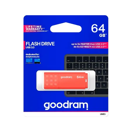 Pendrive Goodram USB 3.2 64GB pomarańczowy
