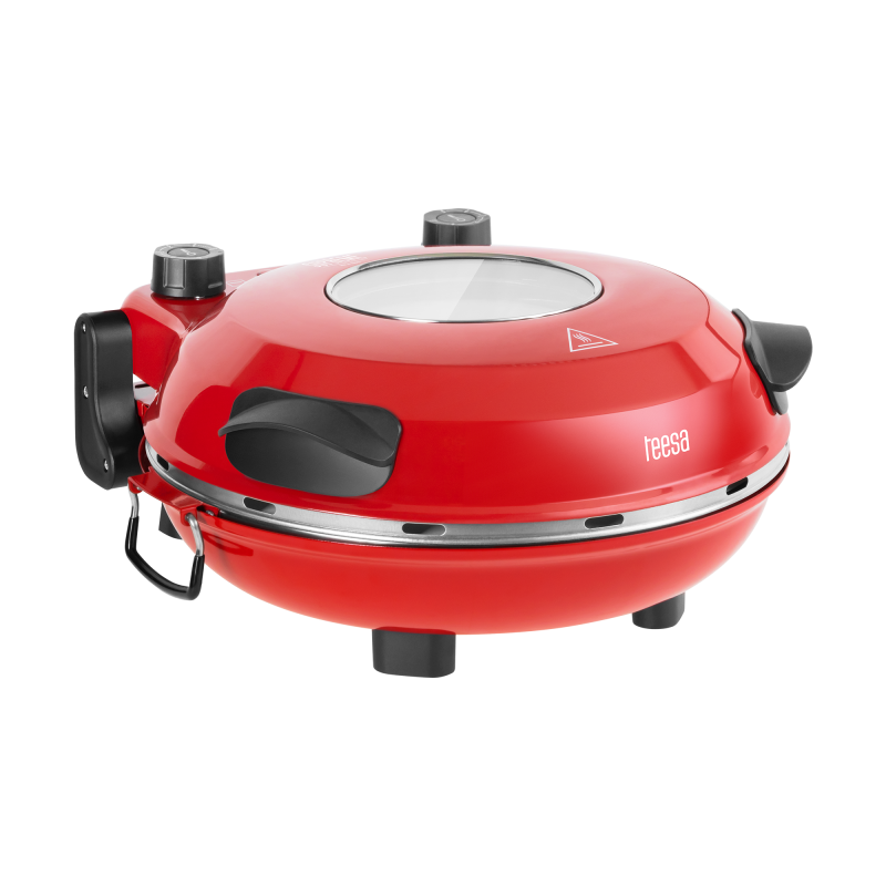 Piec do pizzy TEESA SUPREME + , 1200 W, 32 cm , okienko , wyjmowany kamień, sterowanie dwiema grzałkami