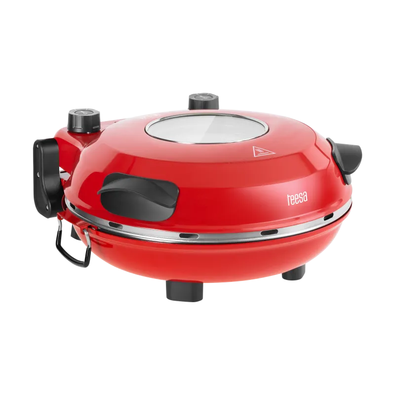 Piec do pizzy TEESA SUPREME + , 1200 W, 32 cm , okienko , wyjmowany kamień, sterowanie dwiema grzałkami Piec do pizzy TEESA SUPREME + , 1200 W, 32 cm , okienko , wyjmowany kamień, sterowanie dwiema grzałkami