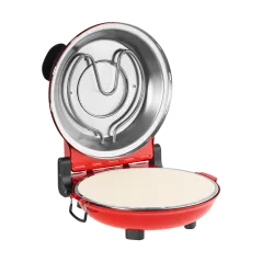 Piec do pizzy TEESA SUPREME + , 1200 W, 32 cm , okienko , wyjmowany kamień, sterowanie dwiema grzałkami
