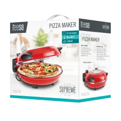 Piec do pizzy TEESA SUPREME + , 1200 W, 32 cm , okienko , wyjmowany kamień, sterowanie dwiema grzałkami