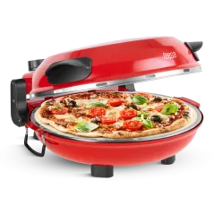 Piec do pizzy TEESA SUPREME + , 1200 W, 32 cm , okienko , wyjmowany kamień, sterowanie dwiema grzałkami