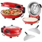 Piec do pizzy TEESA SUPREME + , 1200 W, 32 cm , okienko , wyjmowany kamień, sterowanie dwiema grzałkami Piec do pizzy TEESA SUPREME + , 1200 W, 32 cm , okienko , wyjmowany kamień, sterowanie dwiema grzałkami