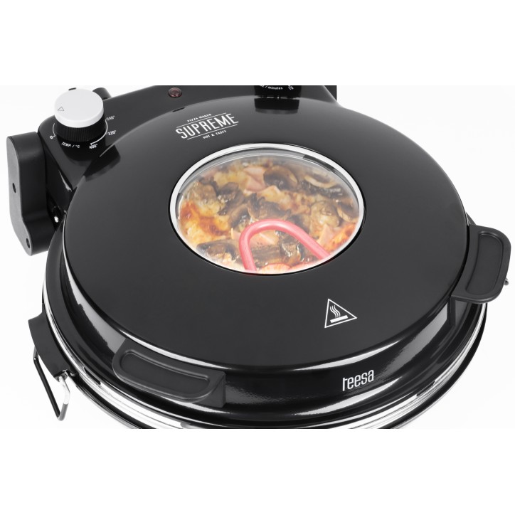 Piec do pizzy TEESA SUPREME, 1200 W, 32 cm , okienko , wyjmowany kamień Piec do pizzy TEESA SUPREME, 1200 W, 32 cm , okienko , wyjmowany kamień