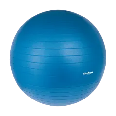 Piłka gimnastyczna rehabilitacyjna 55cm z pompką ręczną, kolor niebieski , REBEL ACTIVE