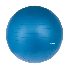 Piłka gimnastyczna rehabilitacyjna 75cm z pompką ręczną, kolor niebieski , REBEL ACTIVE