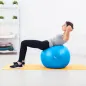 Piłka gimnastyczna rehabilitacyjna 75cm z pompką ręczną, kolor niebieski , REBEL ACTIVE Piłka gimnastyczna rehabilitacyjna 75cm z pompką ręczną, kolor niebieski , REBEL ACTIVE