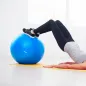 Piłka gimnastyczna rehabilitacyjna 75cm z pompką ręczną, kolor niebieski , REBEL ACTIVE Piłka gimnastyczna rehabilitacyjna 75cm z pompką ręczną, kolor niebieski , REBEL ACTIVE