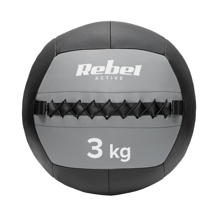 Piłka lekarska do ćwiczeń 3 kg REBEL ACTIVE Piłka lekarska do ćwiczeń 3 kg REBEL ACTIVE