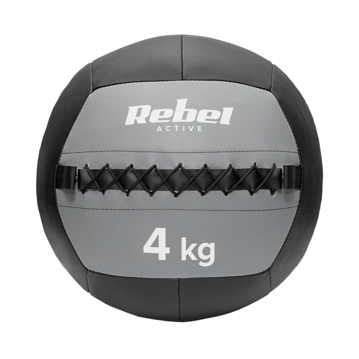 Piłka lekarska do ćwiczeń 4 kg REBEL ACTIVE Piłka lekarska do ćwiczeń 4 kg REBEL ACTIVE
