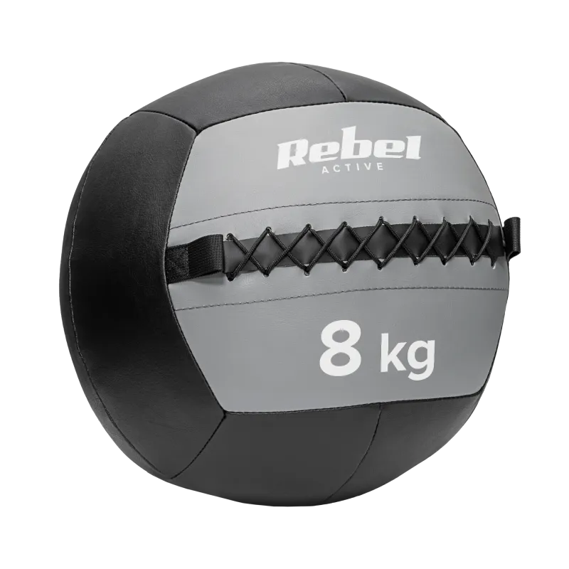 Piłka lekarska do ćwiczeń 8 kg REBEL ACTIVE Piłka lekarska do ćwiczeń 8 kg REBEL ACTIVE