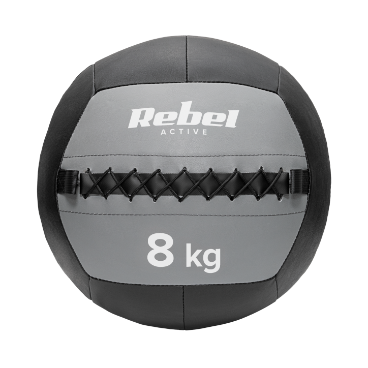 Piłka lekarska do ćwiczeń 8 kg REBEL ACTIVE Piłka lekarska do ćwiczeń 8 kg REBEL ACTIVE