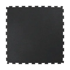 Podłoga gumowa do siłowni, mata pod sprzęt, puzle 1m grubość 15mm, czarna, REBEL ACTIVE