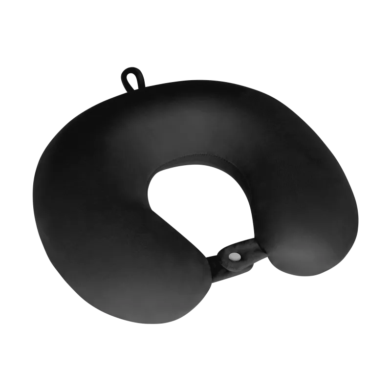 Poduszka turystyczna - podróżna z pianki MEMORY, REBEL ACTIVE , kolor czarny Poduszka turystyczna - podróżna z pianki MEMORY, REBEL ACTIVE , kolor czarny