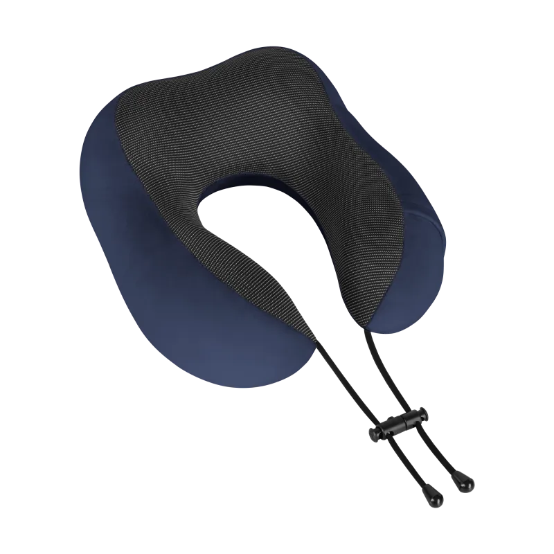 Poduszka turystyczna - podróżna z pianki MEMORY, REBEL ACTIVE , kolor niebieski Poduszka turystyczna - podróżna z pianki MEMORY, REBEL ACTIVE , kolor niebieski