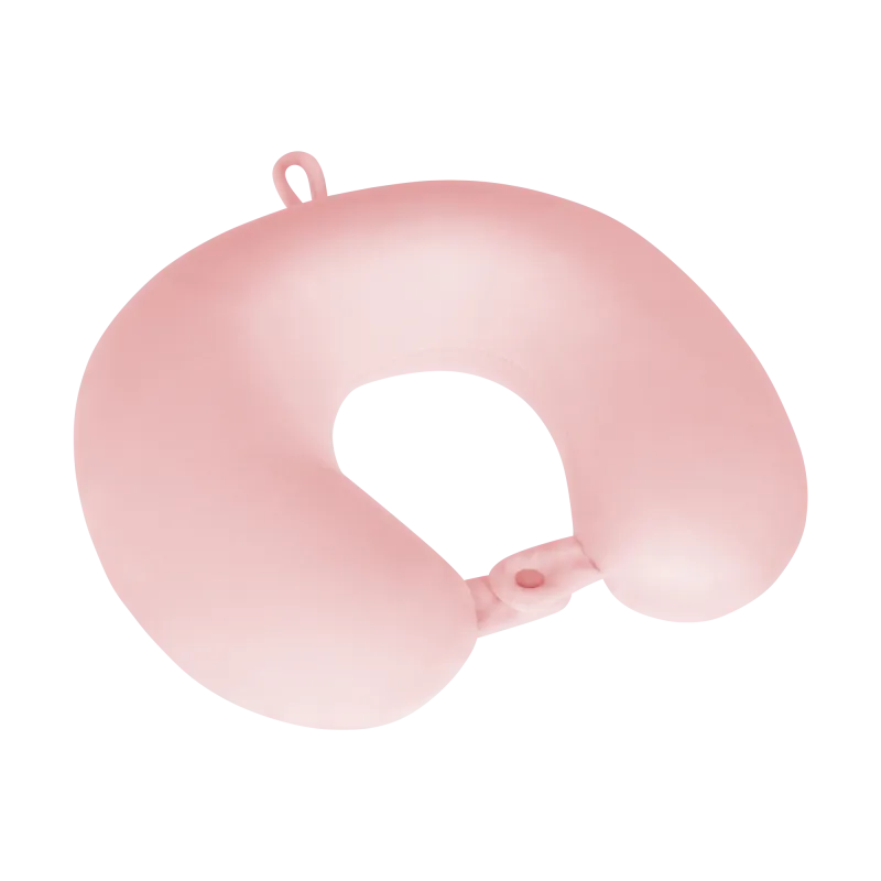 Poduszka turystyczna - podróżna z pianki MEMORY, REBEL ACTIVE , kolor różowy Poduszka turystyczna - podróżna z pianki MEMORY, REBEL ACTIVE , kolor różowy