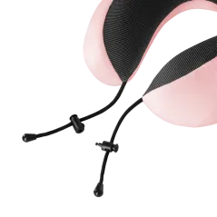 Poduszka turystyczna MEMORY, różowa, REBEL ACTIVE - Polska