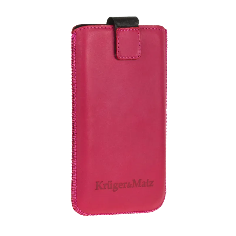 Pokrowiec skórzany do Kruger&Matz Drive różowy
