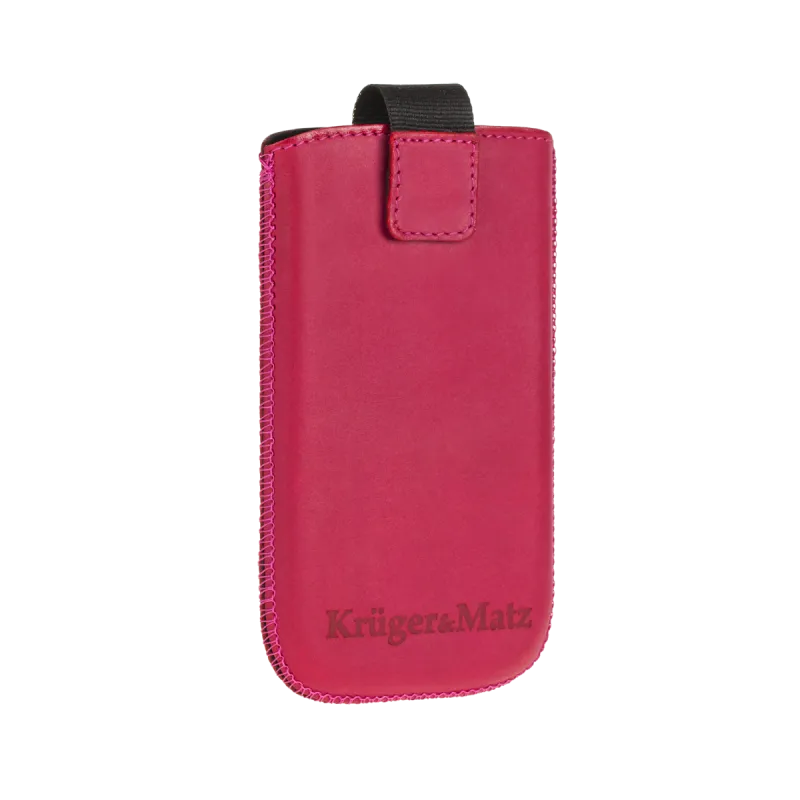 Pokrowiec skórzany do Kruger&Matz Move różowy Pokrowiec skórzany do Kruger&Matz Move różowy