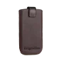 Pokrowiec skórzany Kruger&Matz przeznaczony do telefonów o przekątnej 4,3" brązowy