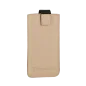 Pokrowiec skórzany Kruger&Matz przeznaczony do telefonów o przekątnej 4,5" beżowy