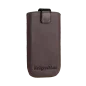 Pokrowiec skórzany Kruger&Matz przeznaczony do telefonów o przekątnej 4,5" brązowy
