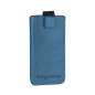 Pokrowiec skórzany Kruger&Matz przeznaczony do telefonów o przekątnej 4,5" niebieski