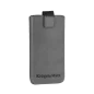 Pokrowiec skórzany Kruger&Matz przeznaczony do telefonów o przekątnej 4,5" szary