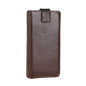 Pokrowiec skórzany Kruger&Matz przeznaczony do telefonów o przekątnej 5" brązowy