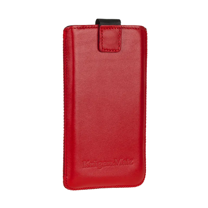 Pokrowiec skórzany Kruger&Matz przeznaczony do telefonów o przekątnej 5" czerwony Pokrowiec skórzany Kruger&Matz przeznaczony do telefonów o przekątnej 5" czerwony