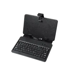 Pokrowiec uniwersalny do tabletów 7 cali z klawiaturą mini USB