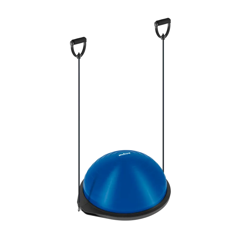 Półpiłka do balansowania, trener równowagi 46cm + pompka, REBEL ACTIVE