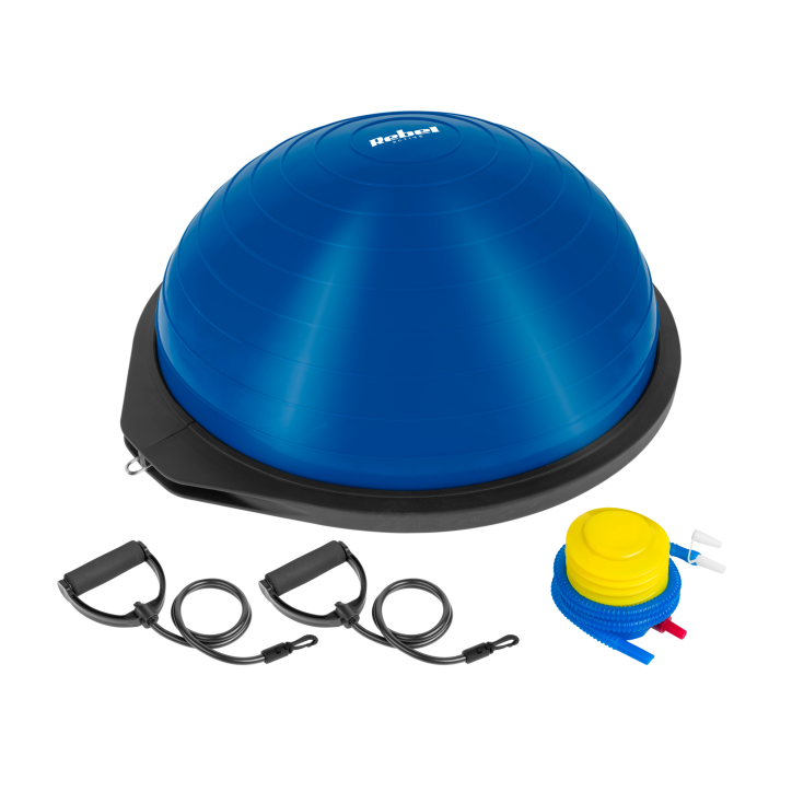 Półpiłka do balansowania, trener równowagi 46cm + pompka, REBEL ACTIVE Półpiłka do balansowania, trener równowagi 46cm + pompka, REBEL ACTIVE
