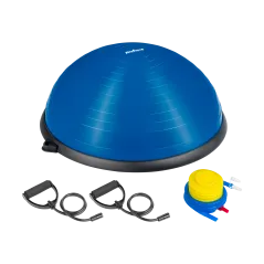 Półpiłka do balansowania, trener równowagi 58cm + pompka, REBEL ACTIVE