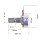 POTENCJOMETR B 0.5K LINIOWY POTENCJOMETR B 0.5K LINIOWY