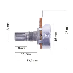 POTENCJOMETR B 10K LINIOWY