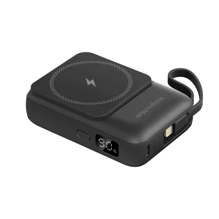 POWERBANK indukcyjny Kruger&Matz 10000 mAh Mag Safe z kablem czarny