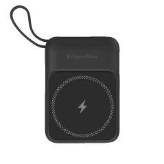 Power Bank Indukcyjny Kruger&amp;Matz 10000 mAh Mag Safe Czarny