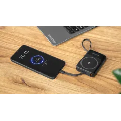 Power Bank Indukcyjny Kruger&amp;Matz 10000 mAh Mag Safe Czarny