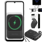 POWER BANK indukcyjny Kruger&Matz 10000 mAh Mag Safe z kablem czarny POWER BANK indukcyjny Kruger&Matz 10000 mAh Mag Safe z kablem czarny