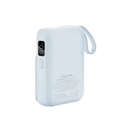 POWER BANK indukcyjny Kruger&amp;Matz 10000 mAh Mag Safe niebieski – szybko ładuj!