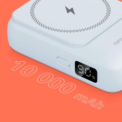 POWER BANK indukcyjny Kruger&amp;Matz 10000 mAh Mag Safe niebieski – szybko ładuj!