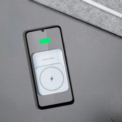 POWER BANK indukcyjny Kruger&amp;Matz 10000 mAh Mag Safe niebieski – szybko ładuj!