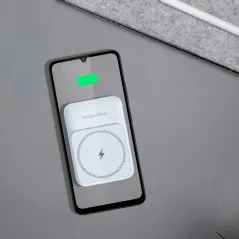 POWER BANK indukcyjny Kruger&amp;Matz 10000 mAh Mag Safe niebieski – szybko ładuj!