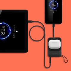 POWER BANK indukcyjny Kruger&amp;Matz 10000 mAh Mag Safe niebieski – szybko ładuj!